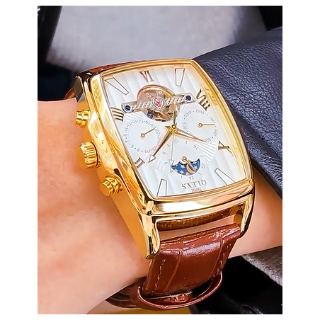 NTA-LIGHT UNISON-Montre Mécanique Automatique Homme en Véritable Cuir – Prestige en Acier Inoxydable