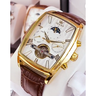 NTA-LIGHT UNISON-Montre Mécanique Automatique Homme en Véritable Cuir – Prestige en Acier Inoxydable