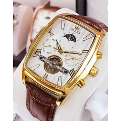 NTA-LIGHT UNISON-Montre Mécanique Automatique Homme en Véritable Cuir – Prestige en Acier Inoxydable