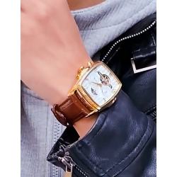 NTA-LIGHT UNISON-Montre Mécanique Automatique Homme en Véritable Cuir – Prestige en Acier Inoxydable