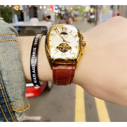 NTA-LIGHT CHRONIA- Montre Mécanique Automatique élégant Homme en Véritable Cuir – Prestige en Acier Inoxydable