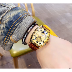 NTA-LIGHT CHRONIA- Montre Mécanique Automatique élégant Homme en Véritable Cuir – Prestige en Acier Inoxydable