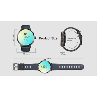 NTA-LIGHT TITAN X35 – Montre Smartphone Android 3G/4G/5G  Carte SIM | Appels, GPS & Bluetooth | 2 Bracelets Cuir & Silicone